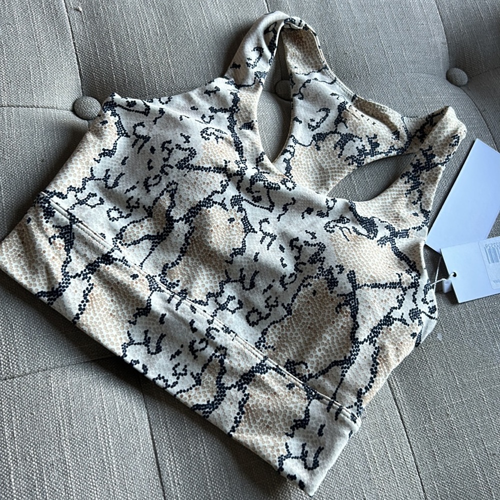 NWT‎ Allfenix White Python Long Bra